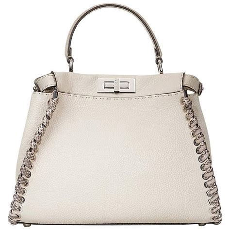 fendi peekaboo bag white|fendi peekaboo snakeskin.